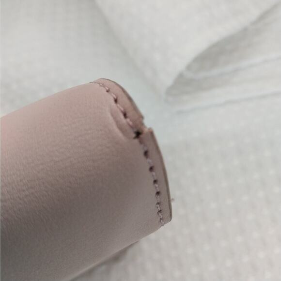 NWOT! BEBE! BABY PINK VEGAN LEATHER "DIAMOND" STUDDED LOGO MINI PURSE CROSSBODY! - Picture 13 of 14